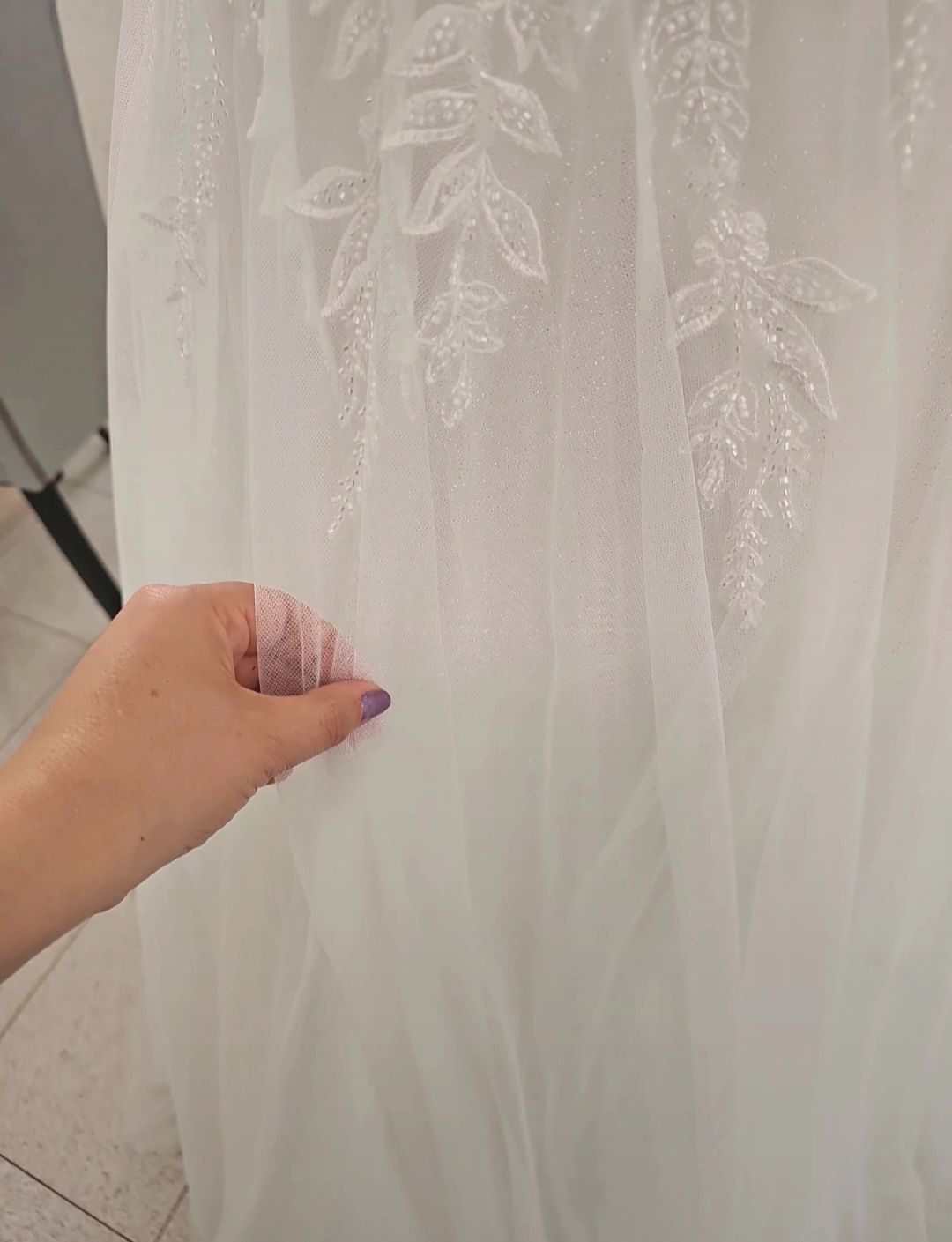 Vestido Noiva Princesa com saia glitter
