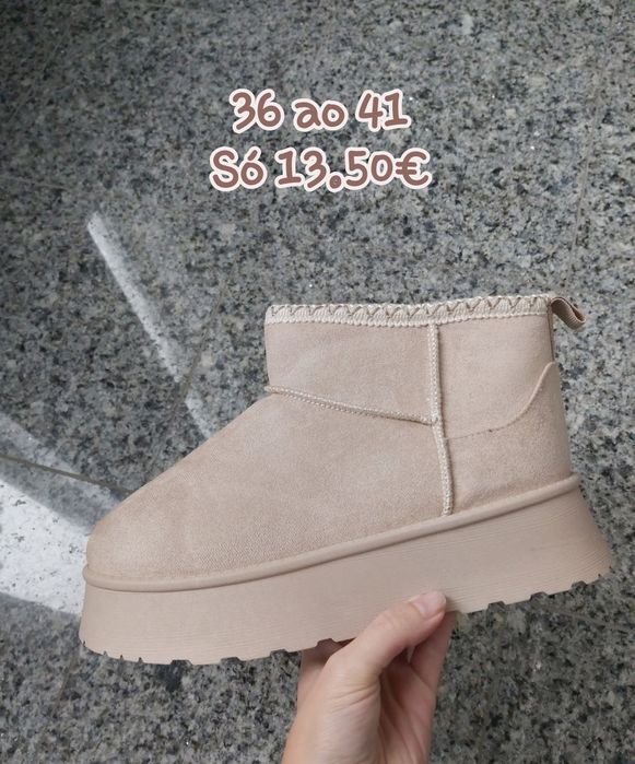 Bota pantufa e sapatilhas com pêlo 35 ao 41 novas