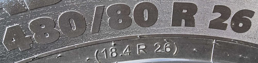 Opona przemysłowa 480/80R26 ; 18.4R26 Michelin *S
