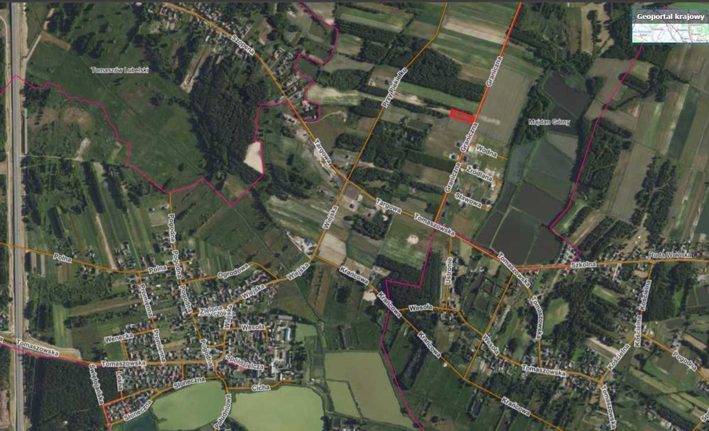 Sprzedam działkę budowlaną 20a Łaszczówka ul. Graniczna