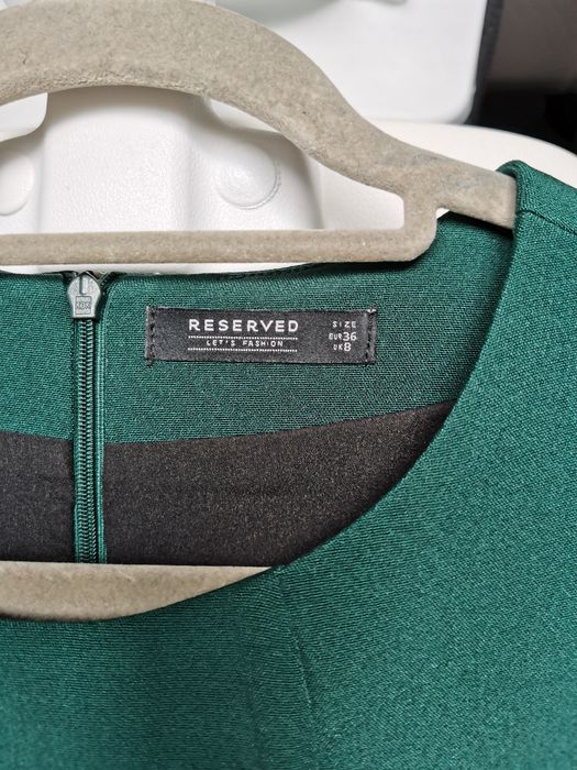 Sukienka butelkowa zieleń Reserved r.36