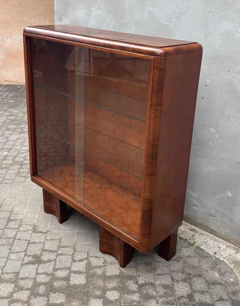 Witrynka Orzech Art Deco Antyk Po Renowacji Idealna