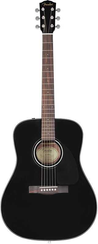 Gitara akustyczna FENDER CD-60 czarna / mega zestaw XXL