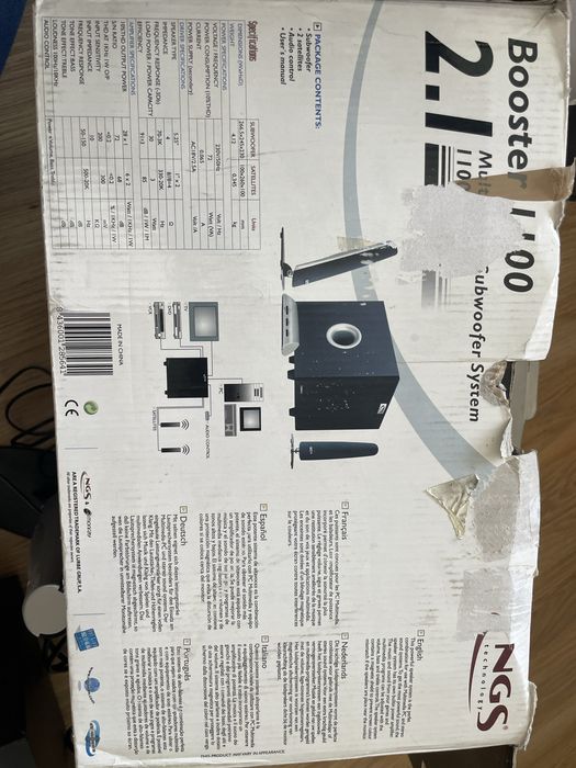 Aparelhagem com subwoofer