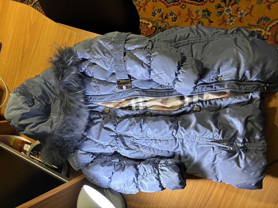 Дитячий теплий пуховик для дівчинки 2-4 клас