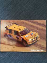 Ari Vatanen - Peugeot Dakar 87 . Postal oficial