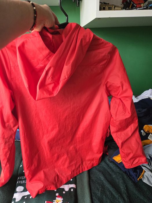 Kurtka wiatrówka przeciwdeszczowa dla piłkarza 140 NIKE