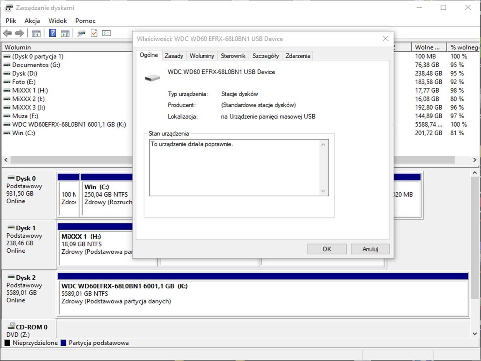 HDD 6TB WD - Zły !