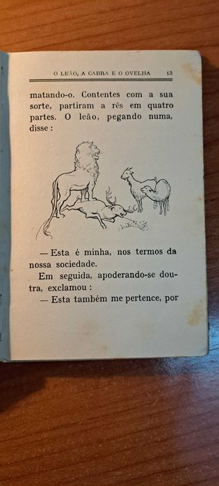 Antiguidade- Livro: Fábulas de Esopo. Livraria Lelo