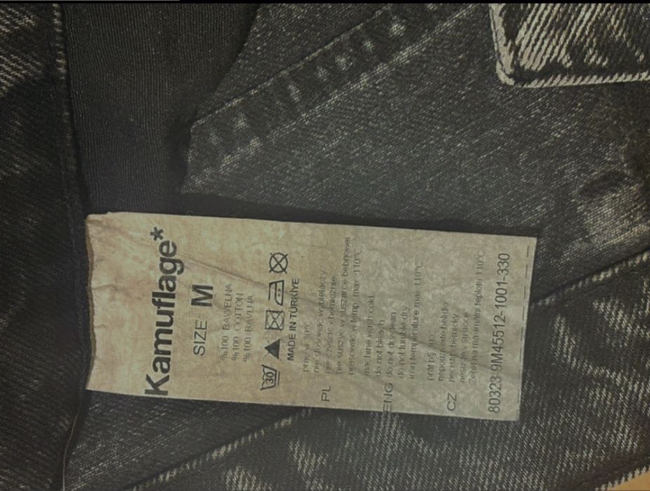 Spodnie kamuflage czarne