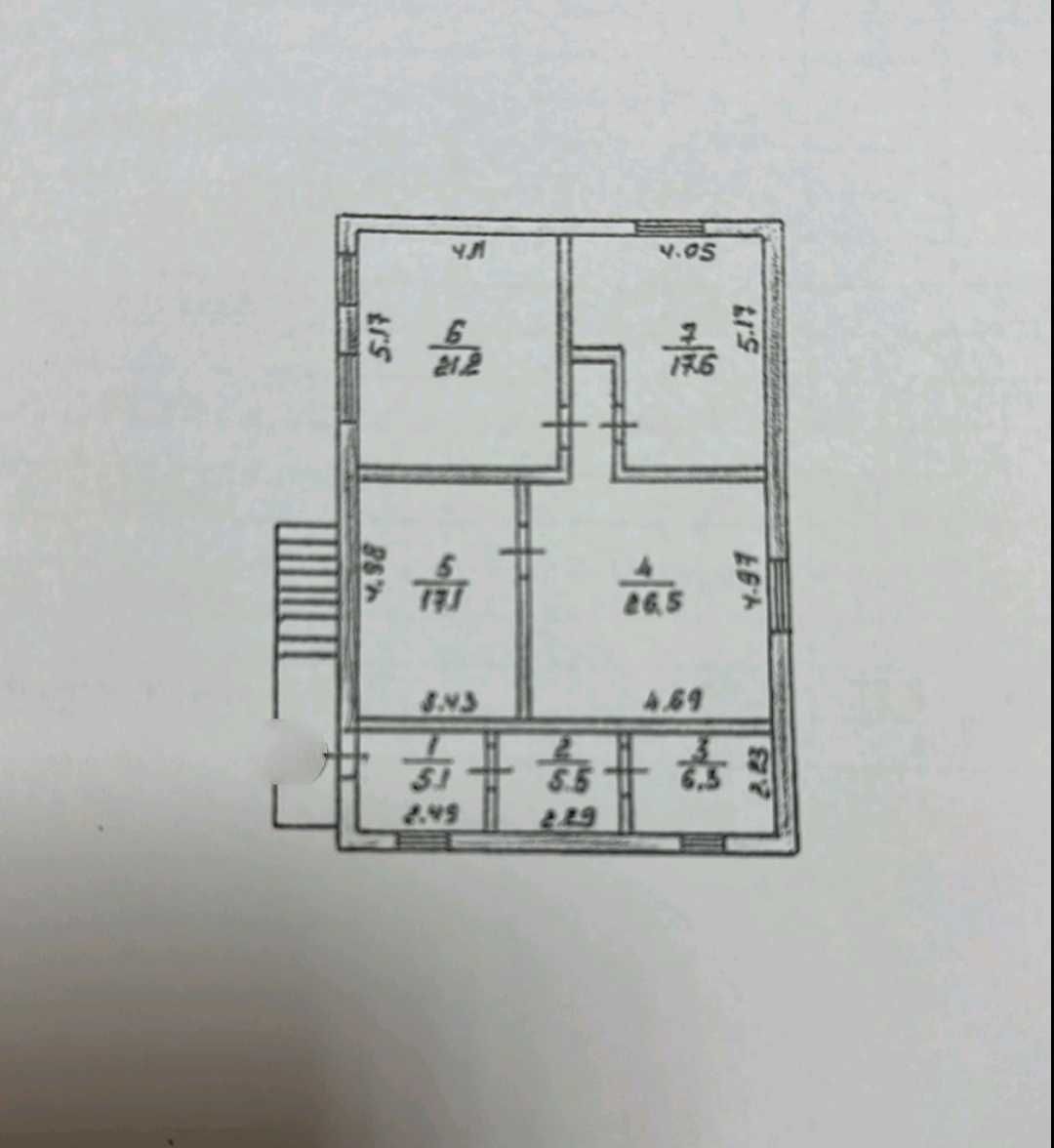 № 12816 - 3 к. квартира, Центр, пров. Гончарний, 2/2 пов., цегла