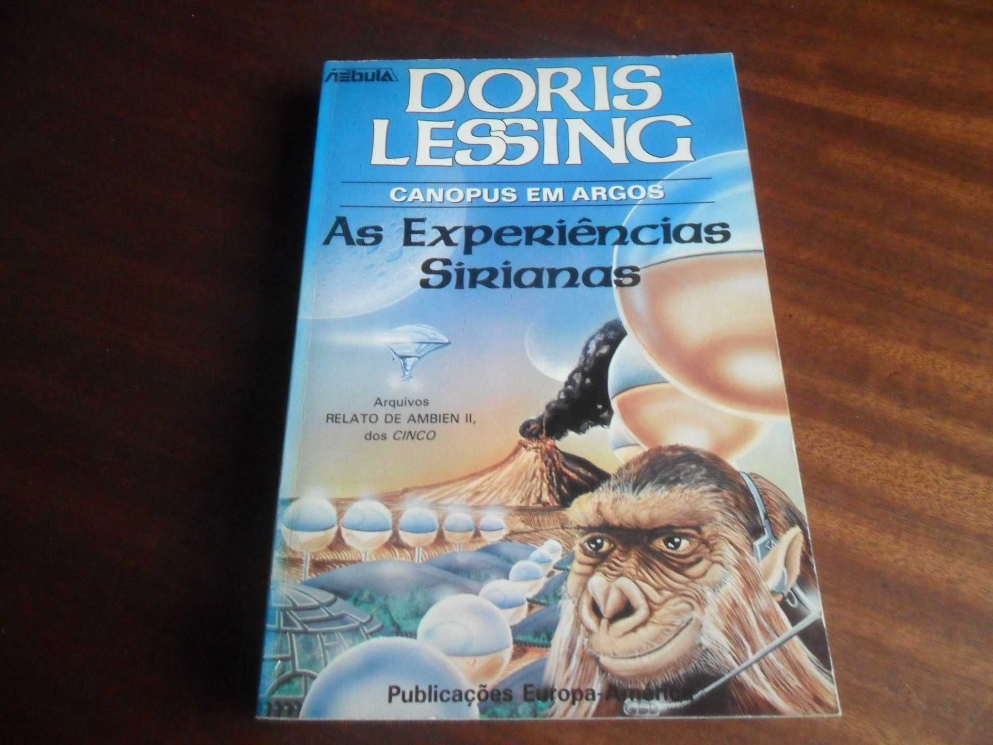 "As Experiências Sirianas" - Canopus em Argos de Doris Lessing - 1ª Ed