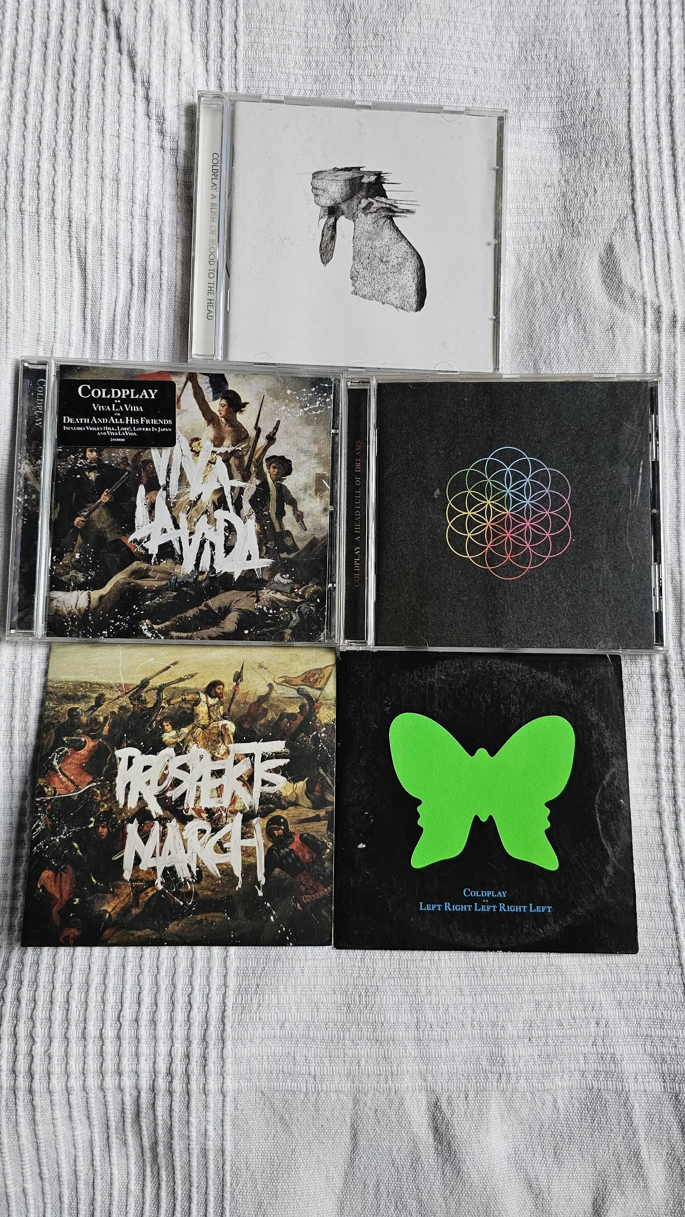 CD 5x COLDPLAY Viva la vida Head full of dreams Rush of blood to head