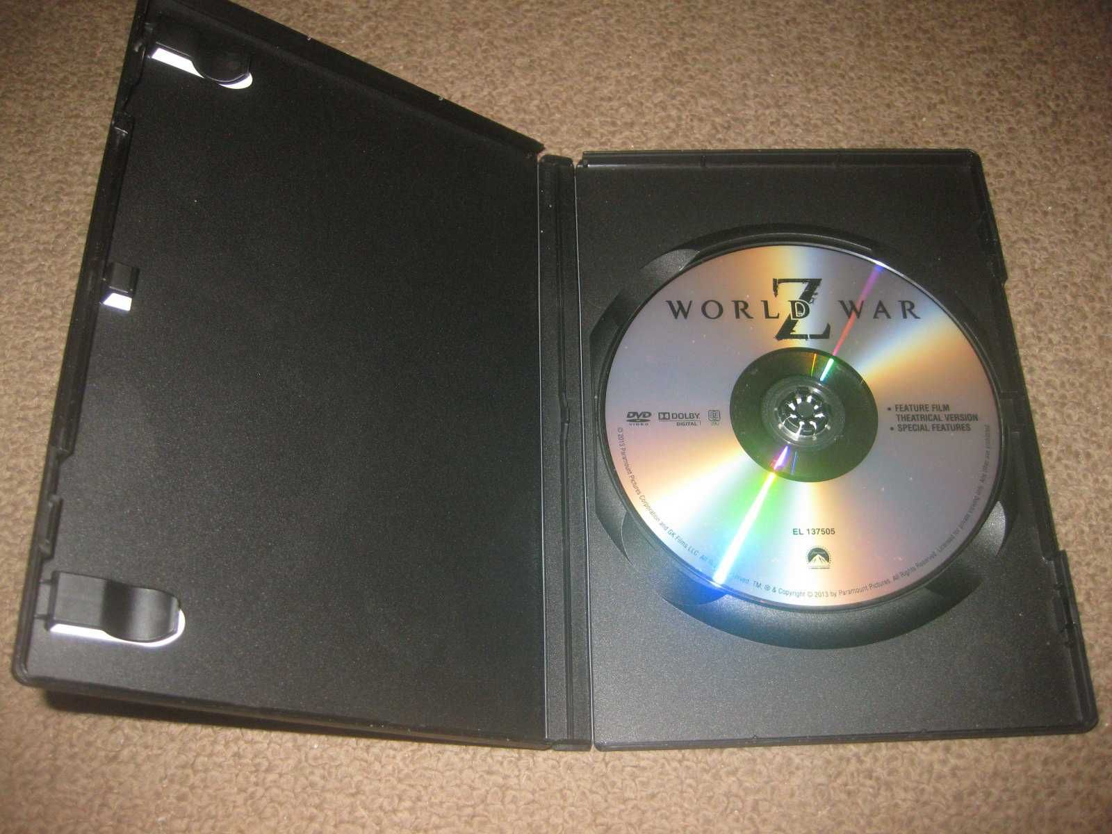 DVD "WWZ - Guerra Mundial" com Brad Pitt