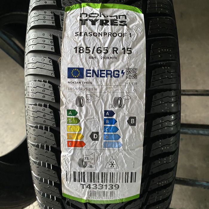 Шини нові 185/65/15 - 2шт nokian seasonproof 1