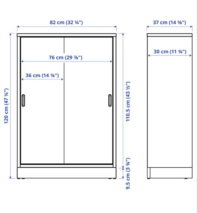 szafka komoda vintage drewniany retro z drzwiami przesuwnymi