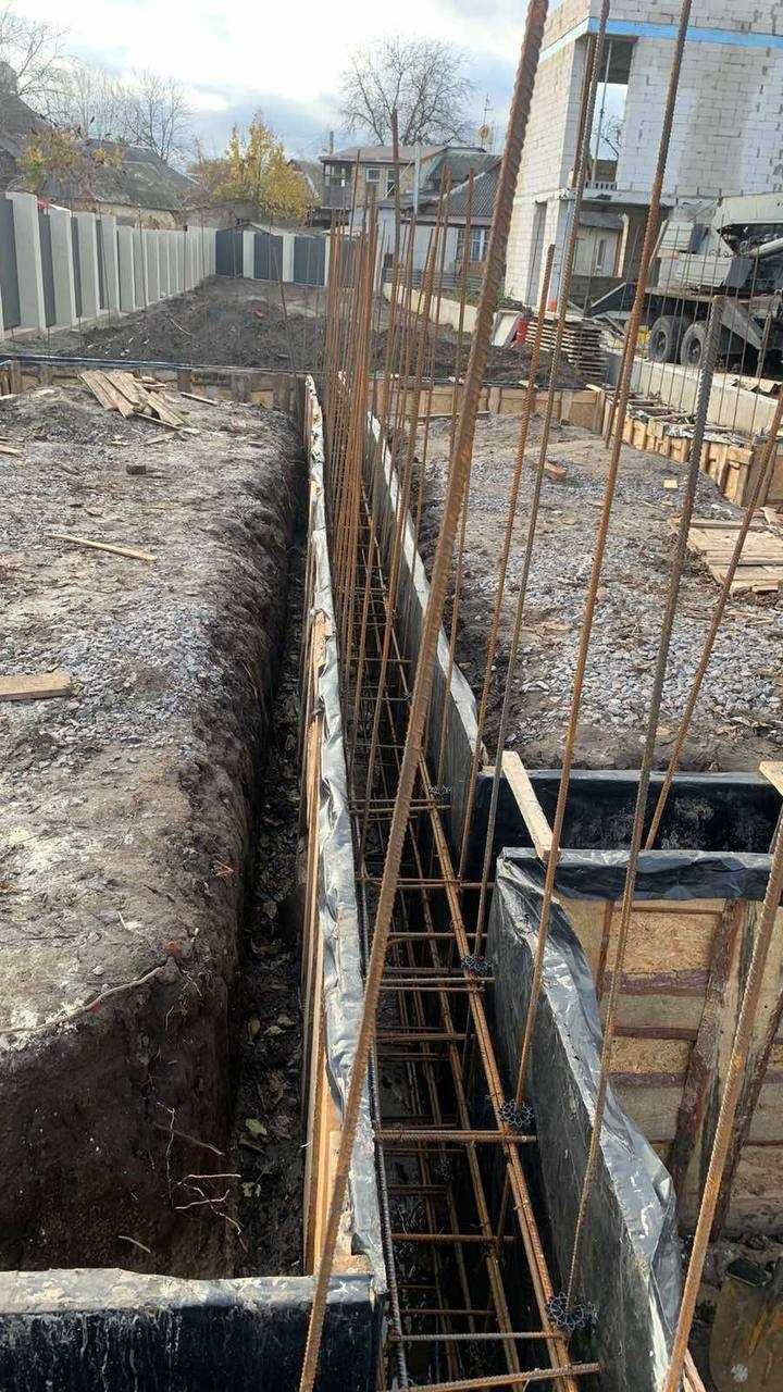 Виготовлення фундаментів , бетонні роботи Харків