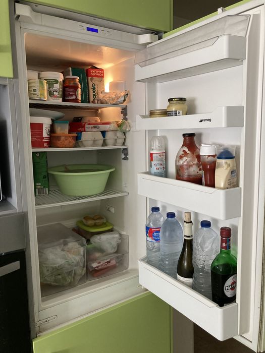 Frigorifico combinado Smeg CR308A de encastre com avaria no congelador