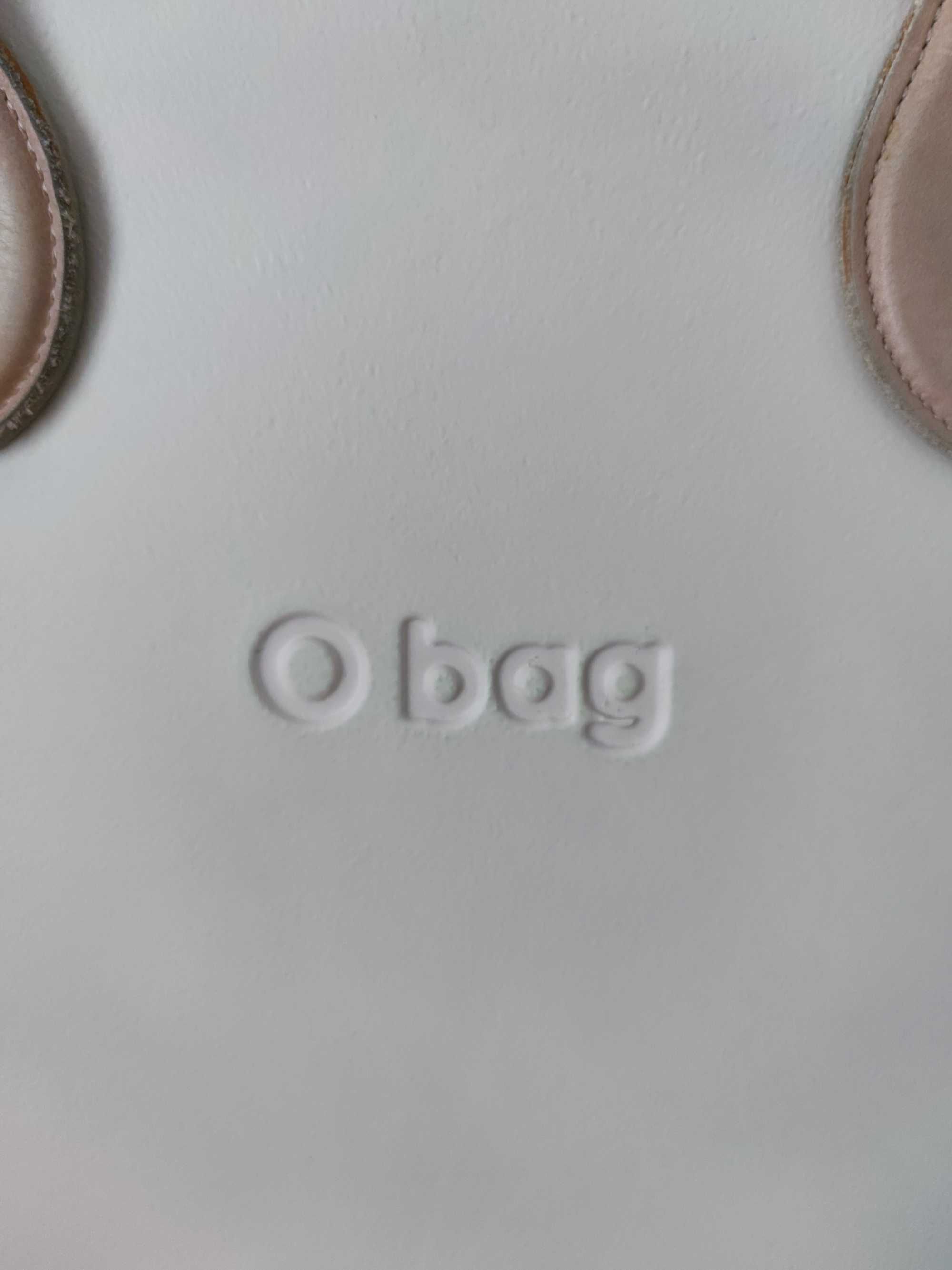 Torba kremowa shopper O Bag body dwa organizery białe uchwyty