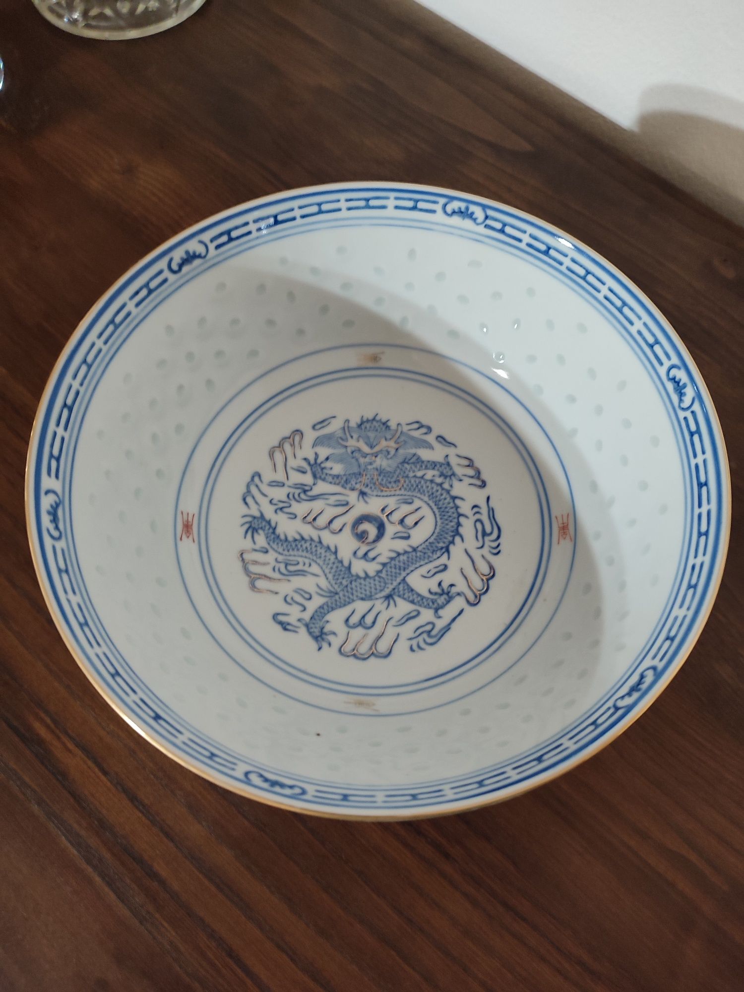 Taça saladeira bago de arroz porcelana chinesa
