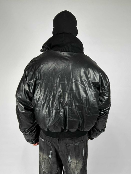 MA-1 бомбер черный дутый куртка курточка пуховик чорний зіпка opium