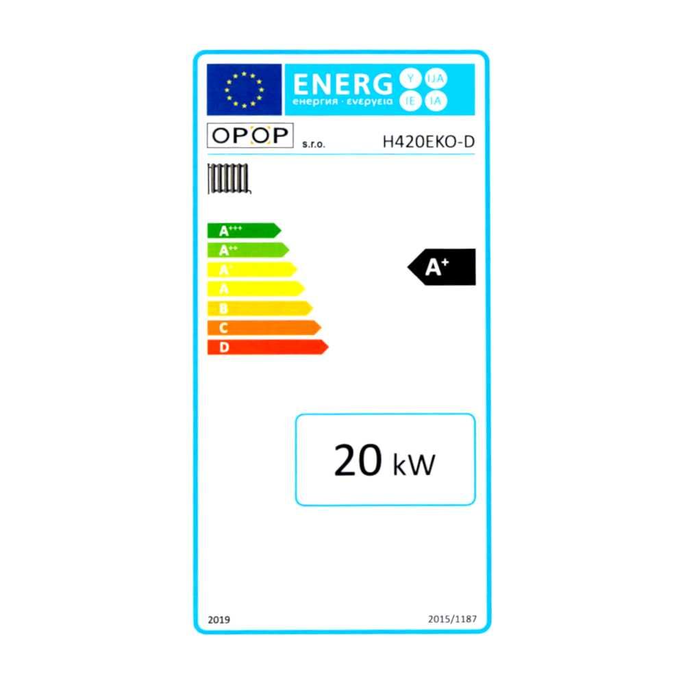 Kocioł zgazowujący drewno OPOP H4 EKO-D 20 kW - górny zasyp