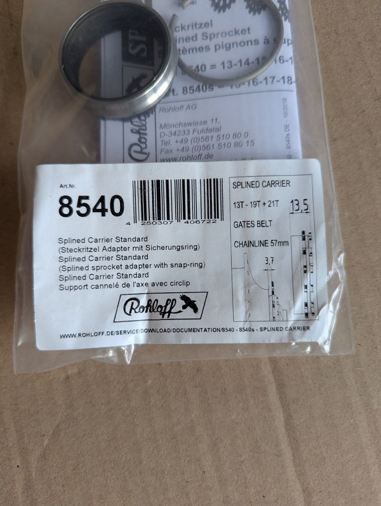 ROHLOFF 8540 Adapter zębatki Rohloff do zębatek