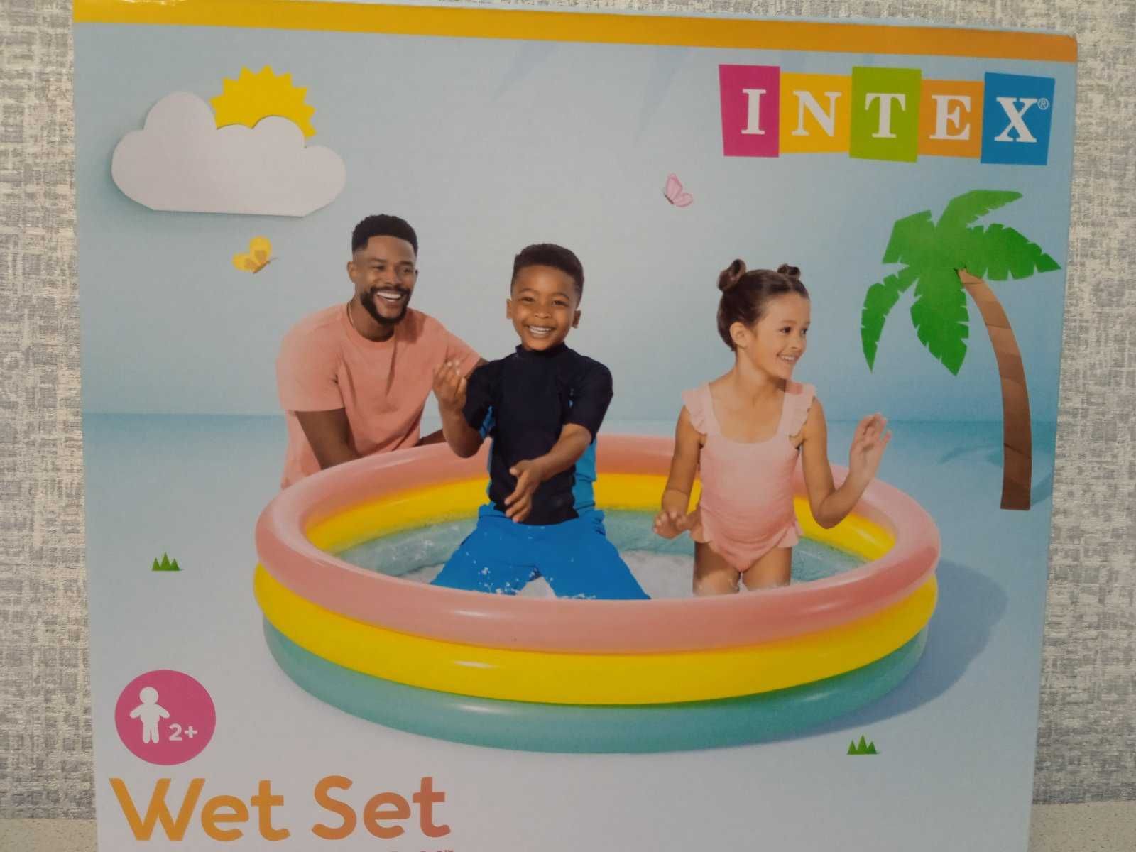 Детский надувной бассейн Intex дитячий басейн с надув. дном