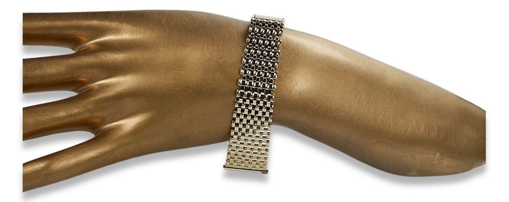 Złota bransoleta 14k 585 do zegarka męskiego mbw004y Poznań