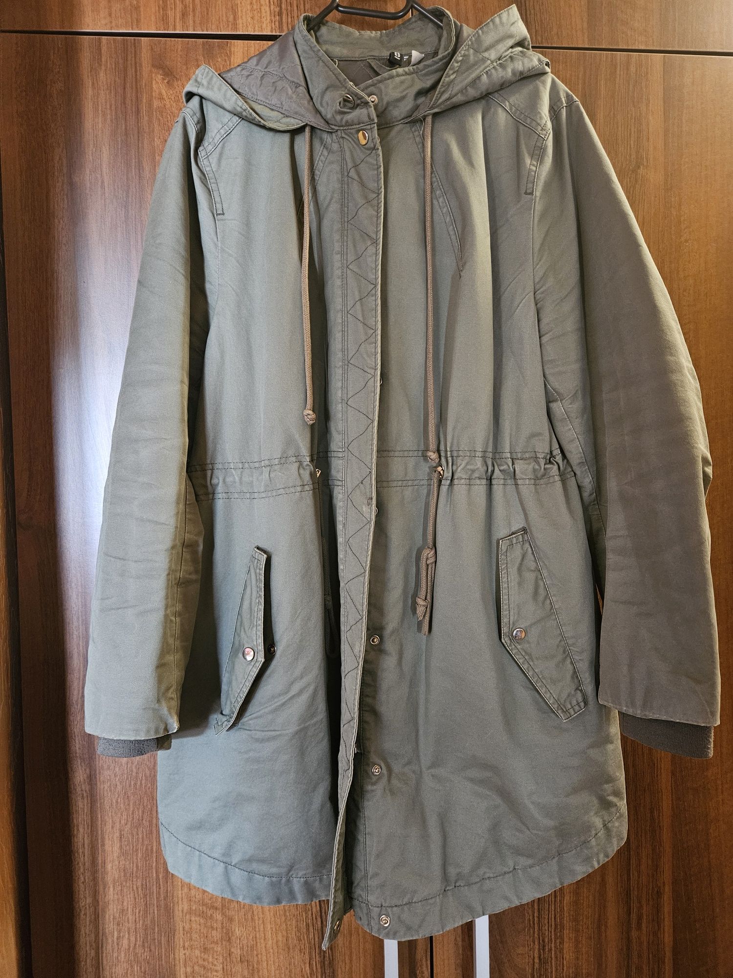 Kurtka parka jesień khaki rozm 48 h&m