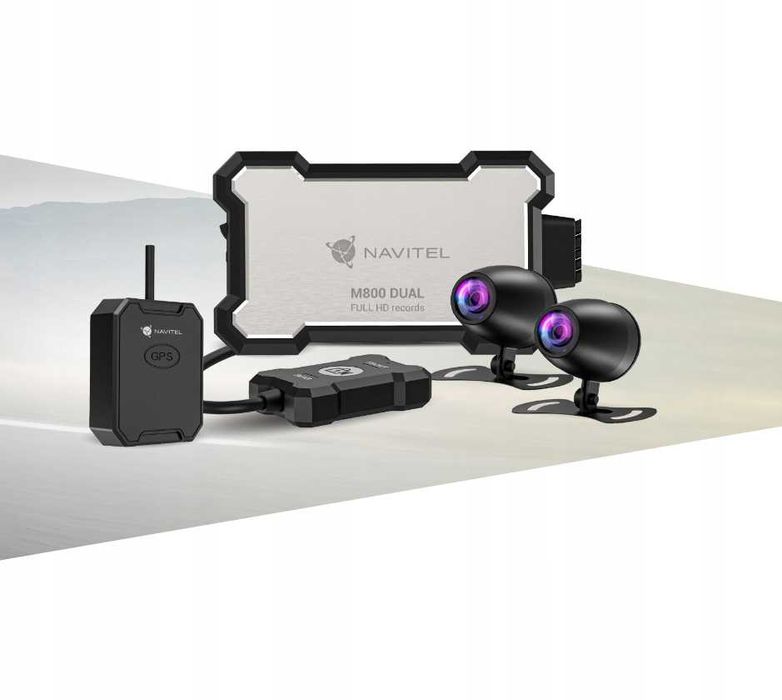 Wideorejestrator motocyklowy Navitel M800 Dual kielce montaż