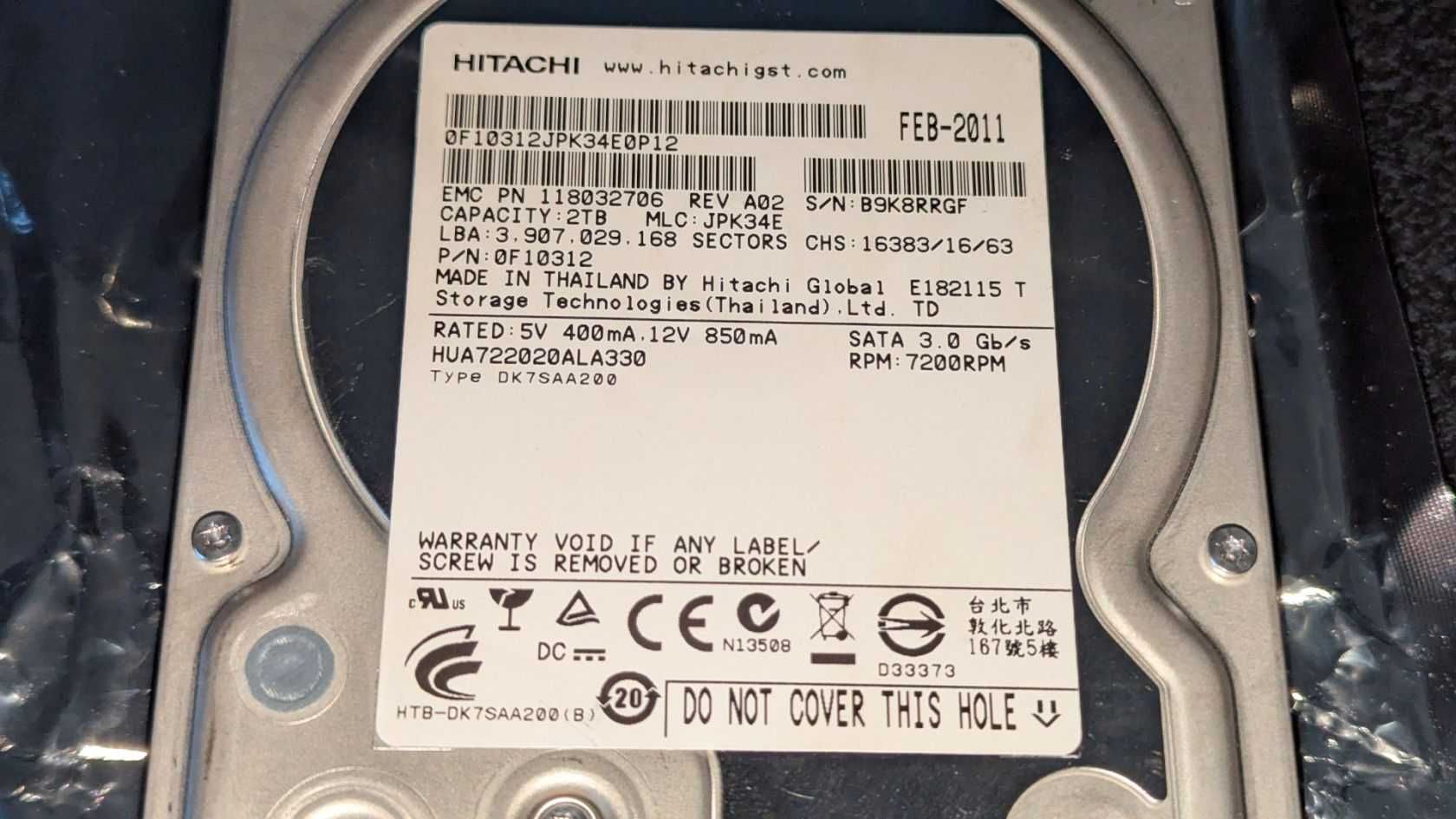 HDD Hitachi 3.5" 2Tb