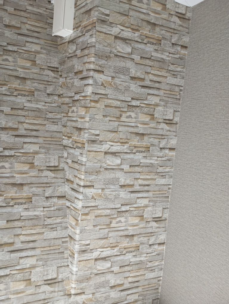 Aplicação de papel de parede.