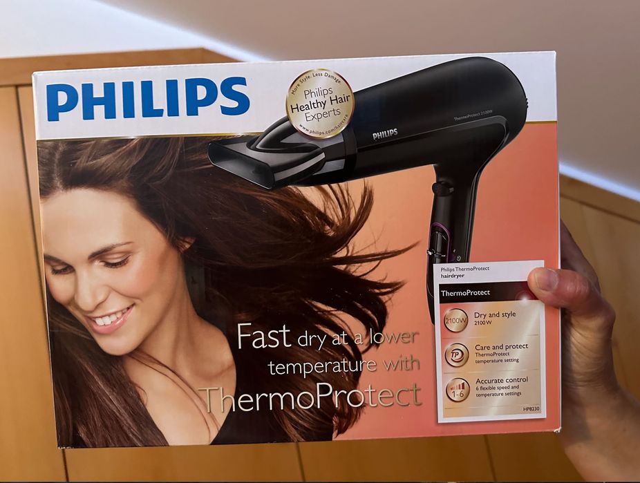 Secador Philips Novo na caixa