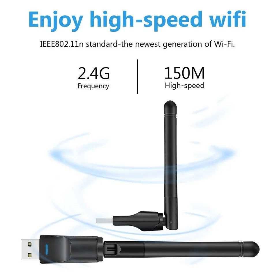 Беспроводной USB Wi-fi адаптер. 150 Мбит/с 2,4G 802.11b/g/n