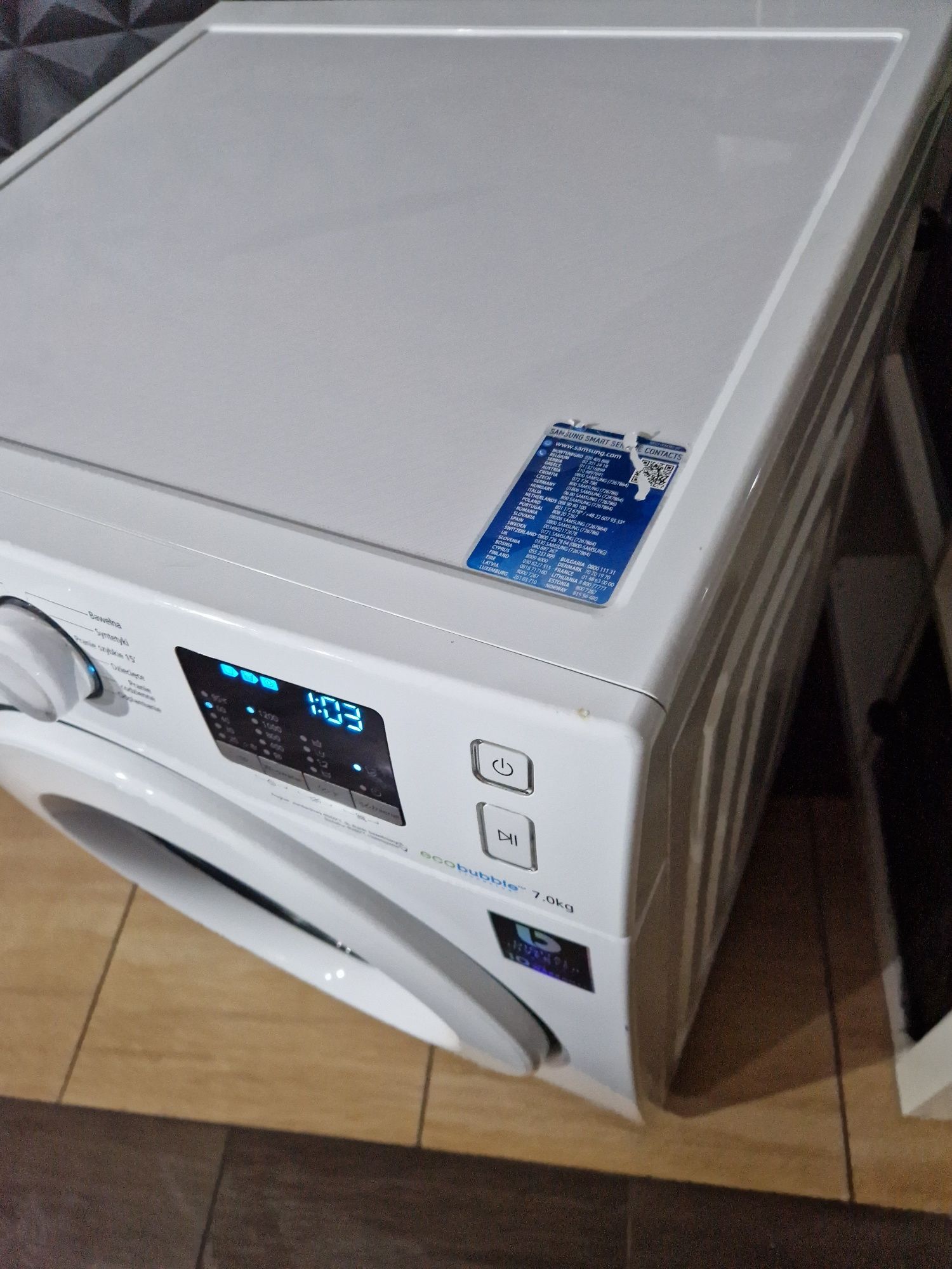 Pralka Samsung ecobubble 7kg inverter zadbana