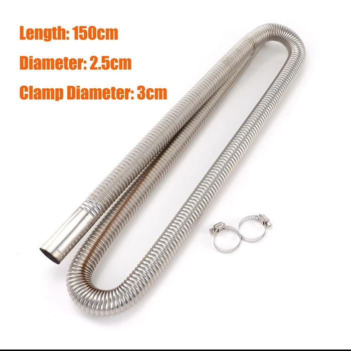 Гофра на вихлоп автономки, генератора  1.5-2м  25mm