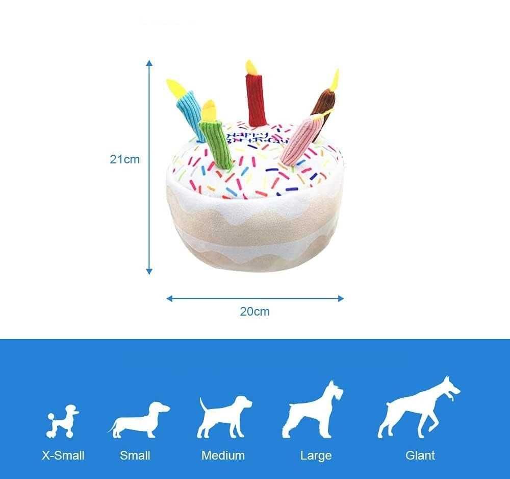 Zabawka Dla Psa Ciastko Tort Pluszowy Na Urodziny