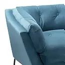 Krzesło - kanapa Snuggler Button Aegean Blue