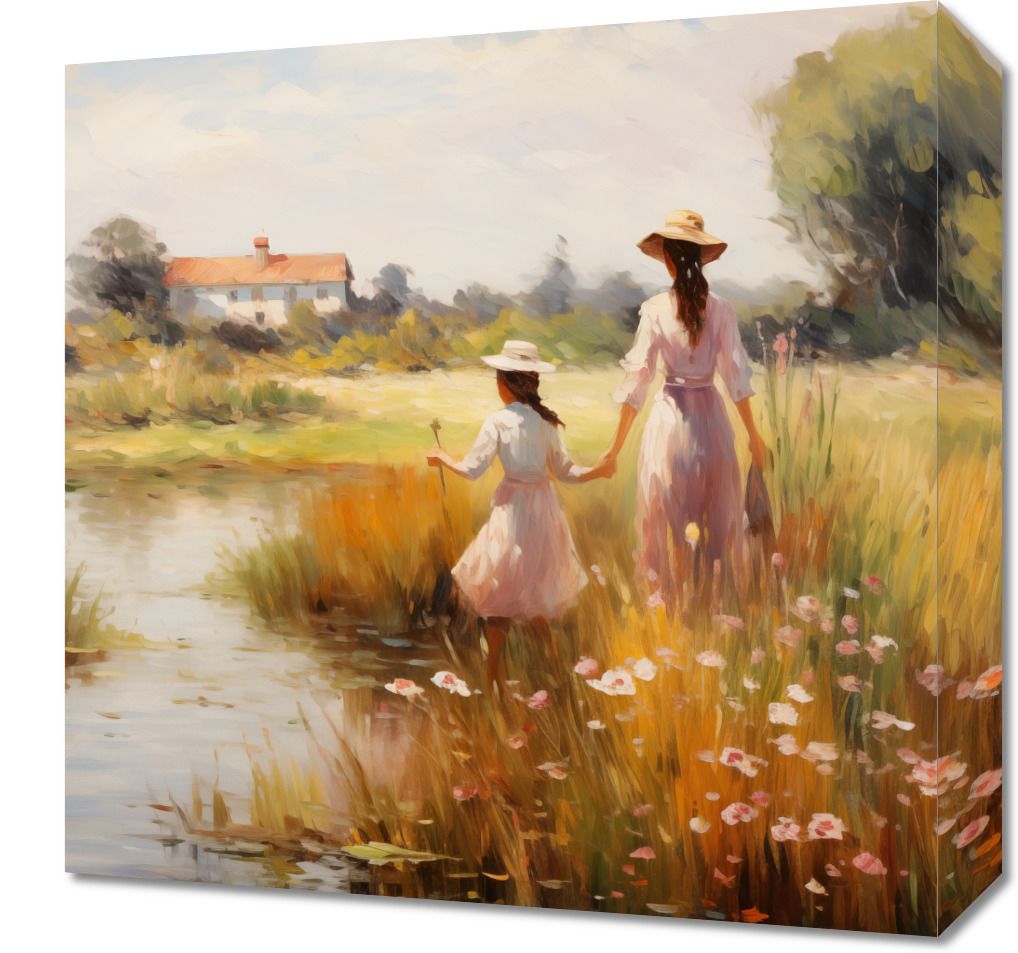 Obraz 40x40cm Wiejskie Połączenie