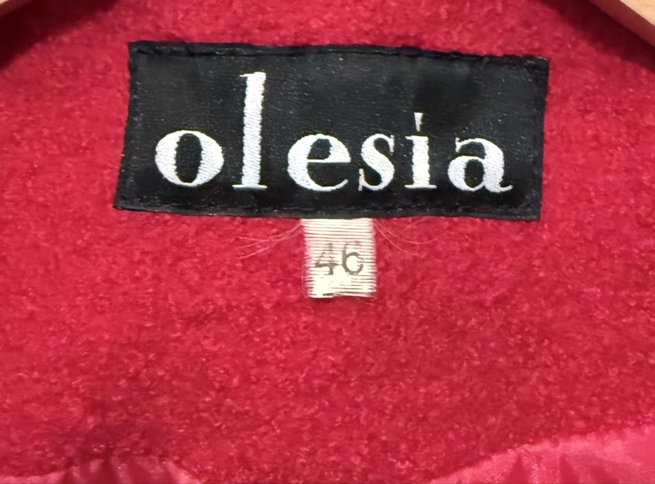 Яркое красное пальто Olesia-размер 46