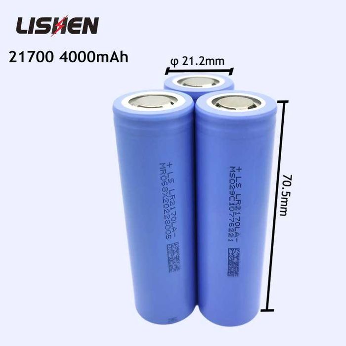 Акумулятор LISHEN 21700 4000 mah 40А Оригінал Високотоковий 2025 Рік