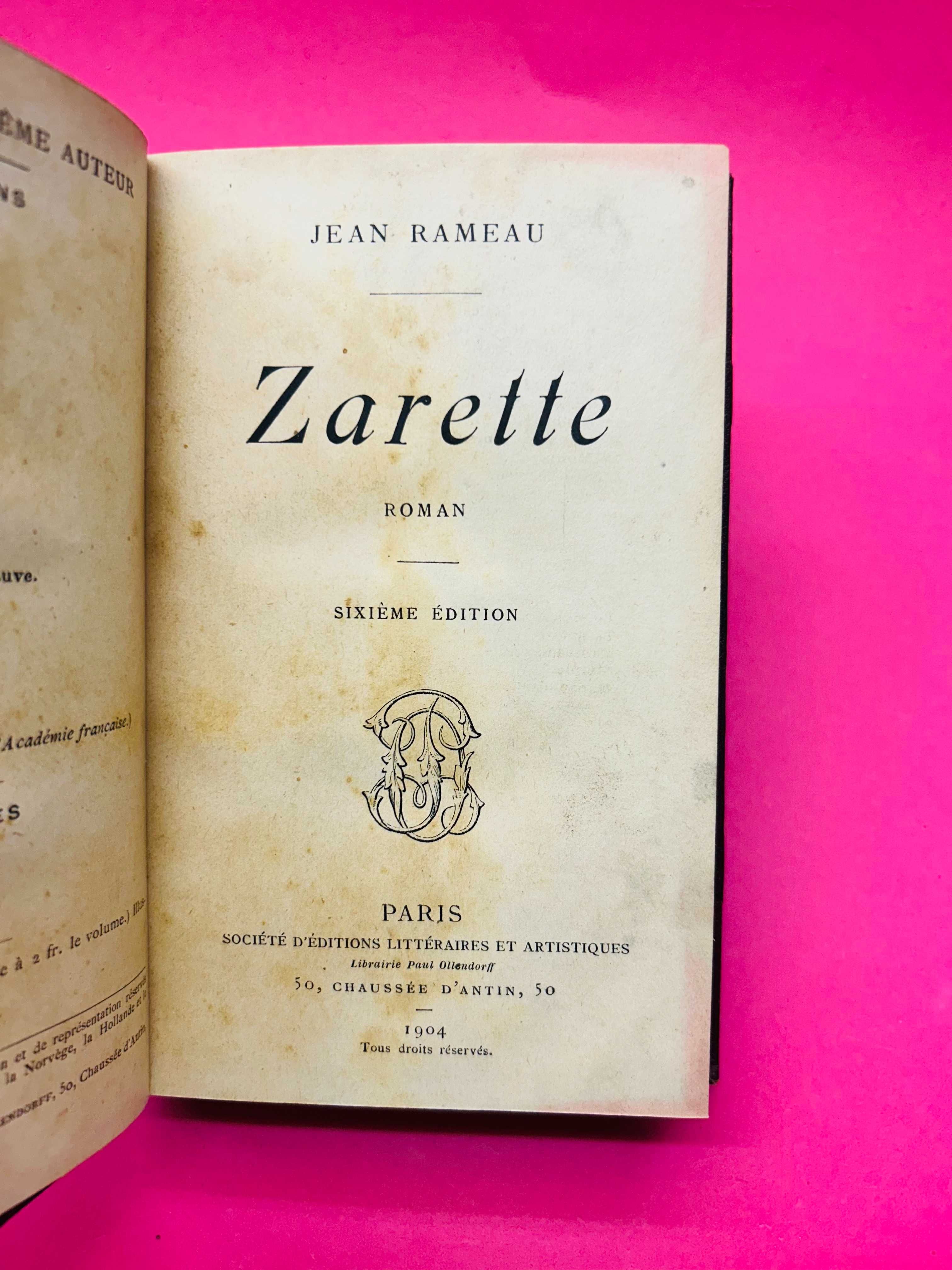 Zarrete - Jean Rameau