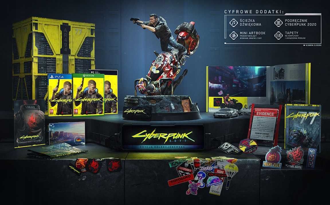 Cyberpunk 2077 - Edycja Kolekcjonerska  PS4/PS5 - PC NOWA PL