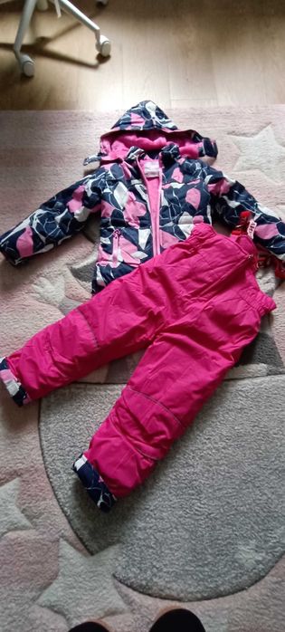 2 częściowy kombinezon zimowy 122 dziewczynka