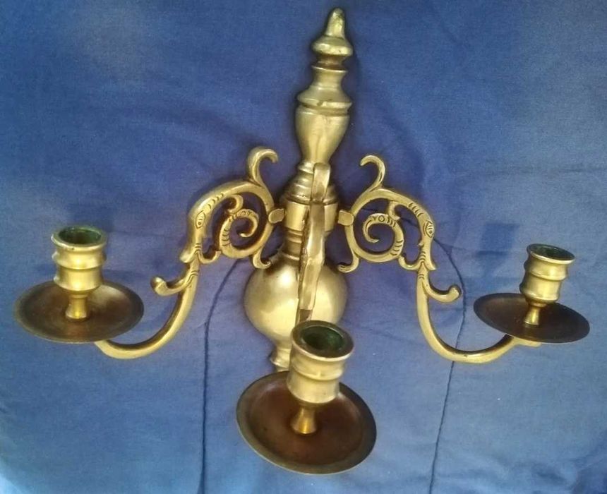 Porta Velas Antigo de Parede