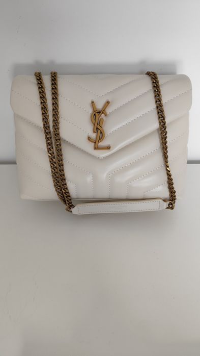 YSL torebka kolor beżowy Saint Laurent