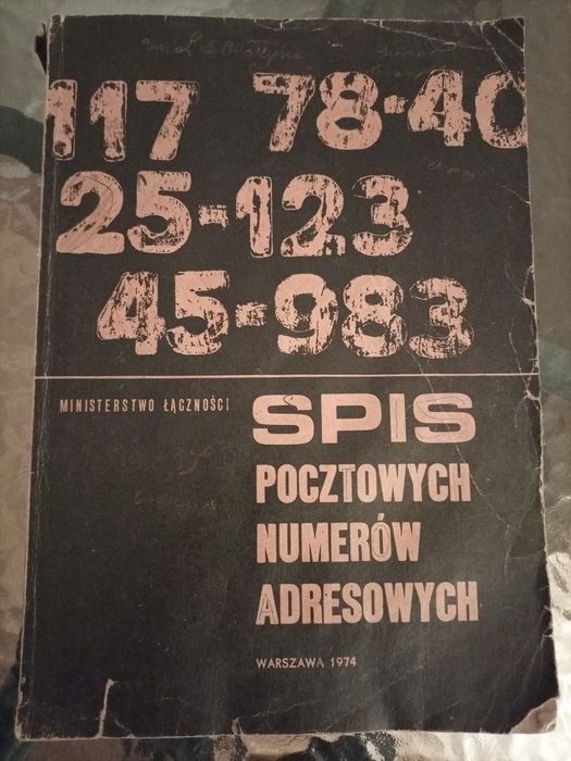 Spis kodów pocztowych 1974