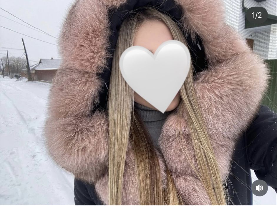 Парка, з натуральним хутром (песець)