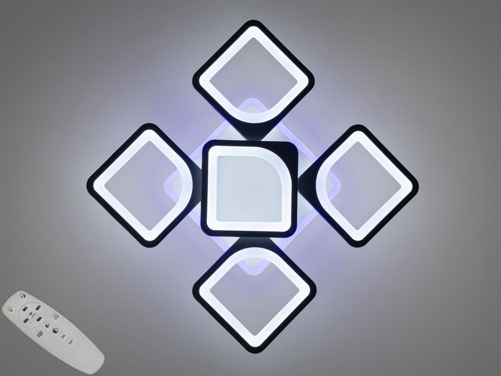 LED люстра з димером і підсвічуванням, 85W